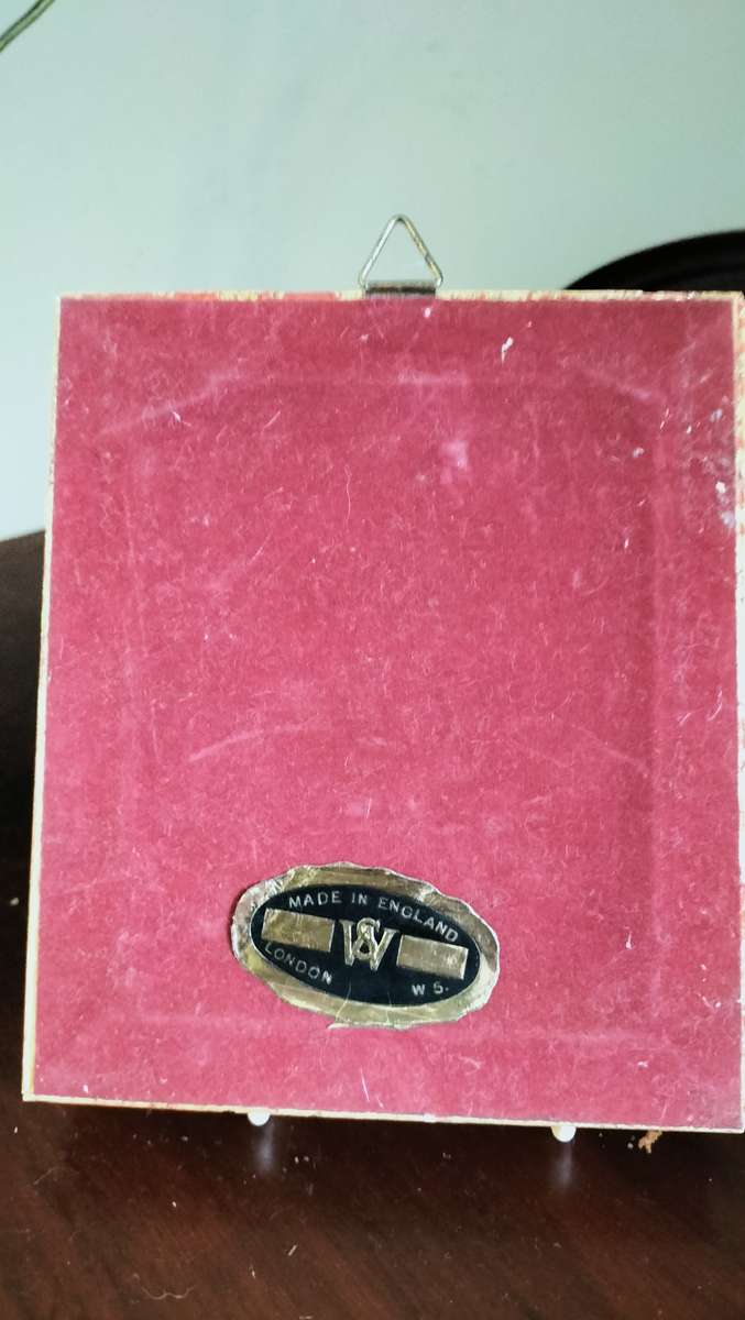 Miniature Portrait Framed Signed