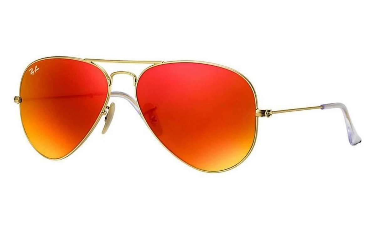Ray-Ban Aviator Sunglasses RB3026 62-14mm Gold Frame/Orange Flash Lens