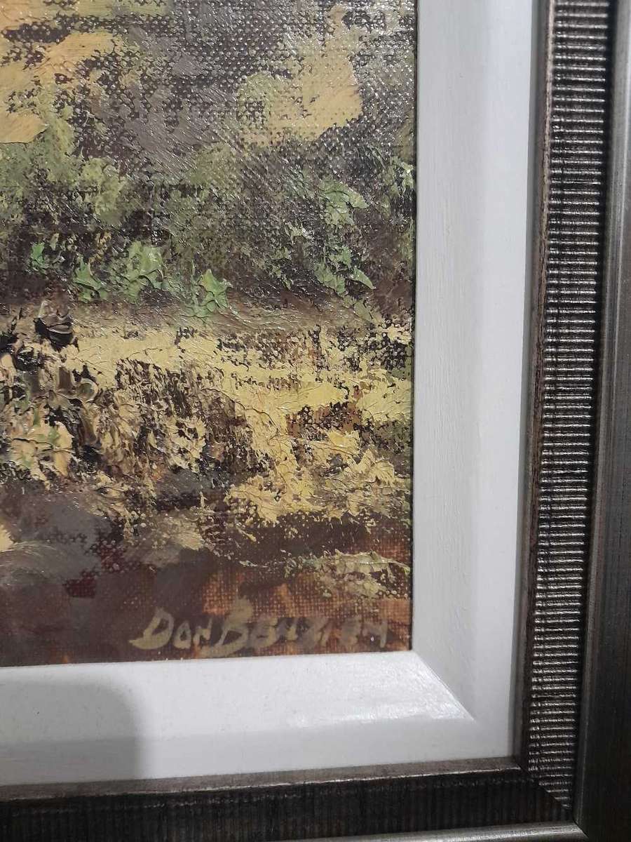 Don Benzien Oil Painting (Newly Framed)