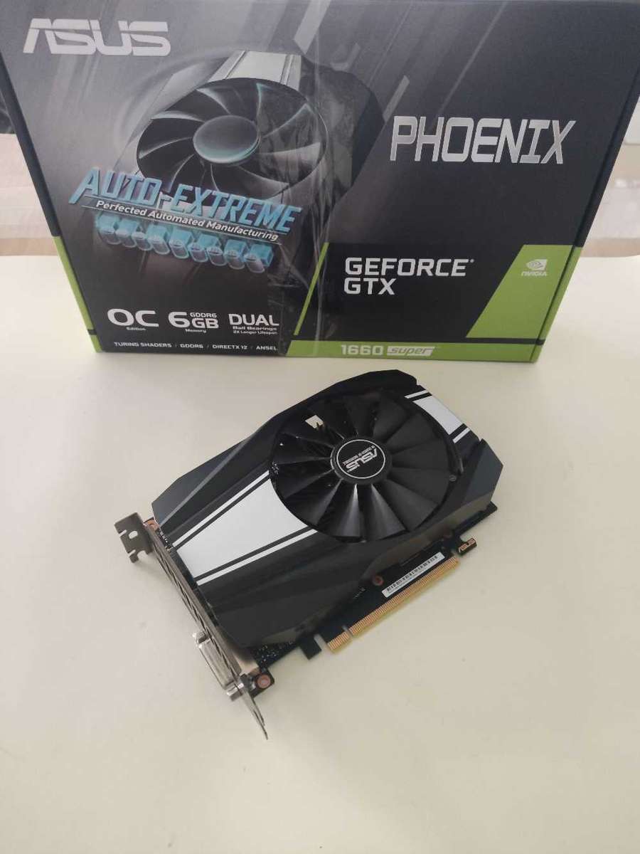 Asus Phoenix GTX1660 Super 6GB GDDR6 Graphics card**HDMi**8 Pin PCI Power needed