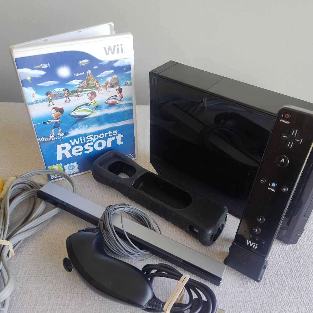 Nintendo Wii Console with  Wii Sports Resort Pal region