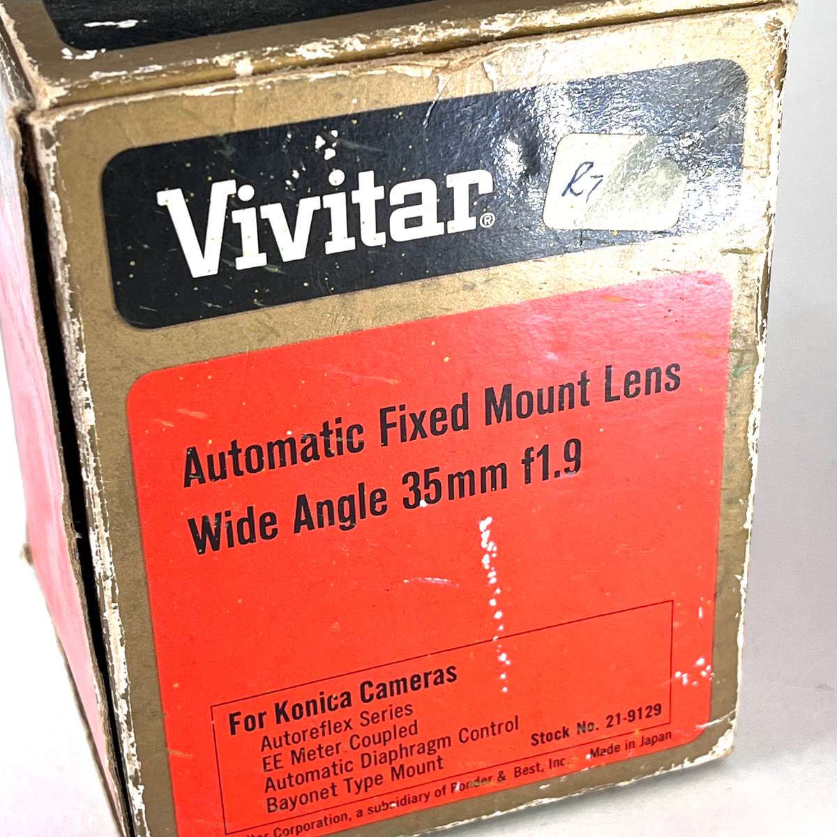 Vivitar auto wide angle 35mm f1.9