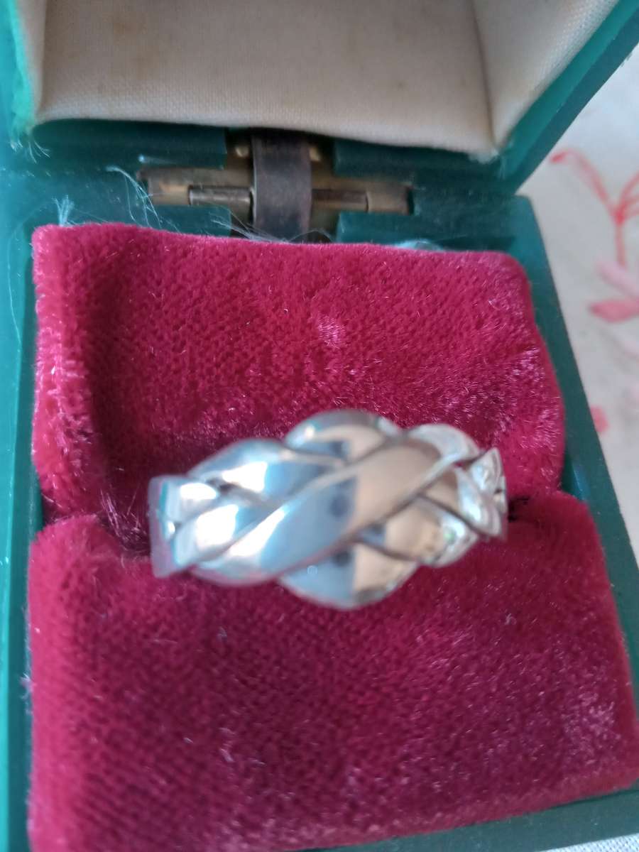 Sterling Silver Puzzle Ring