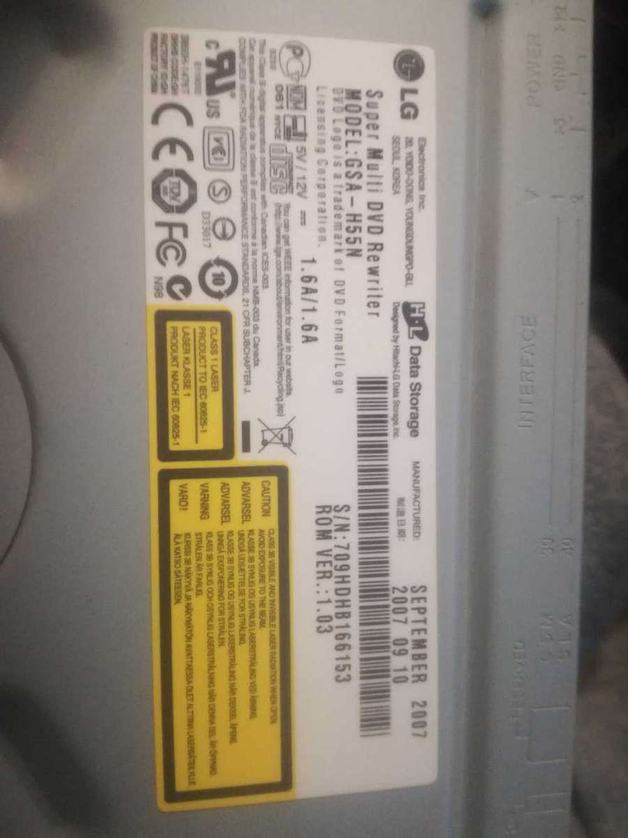 LG DVD writer GSA H55N new