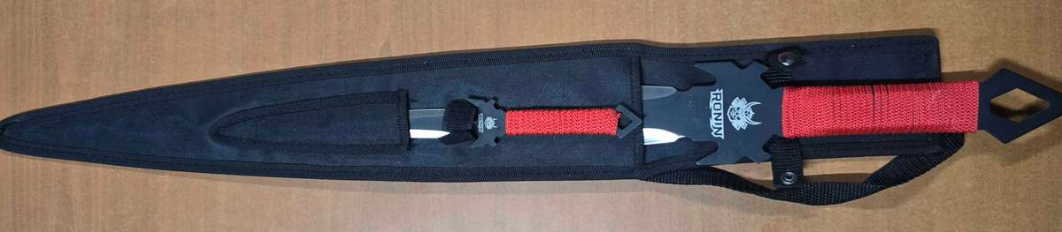 Sharpened Fantasy Ninja Sword Stainless Steel Blade With Dagger -68 cm