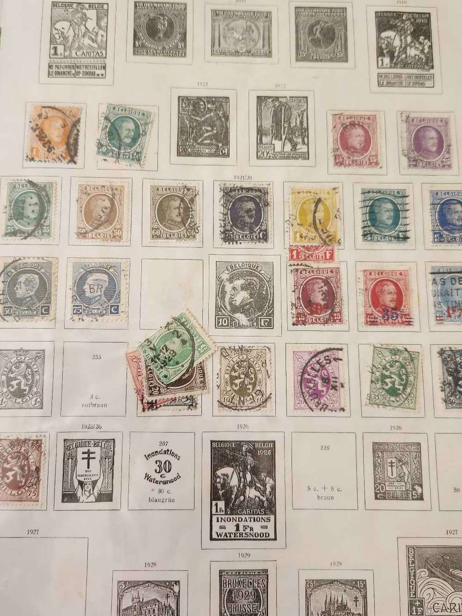 Belgium - vast Selection on album pages (1850 to more modern)