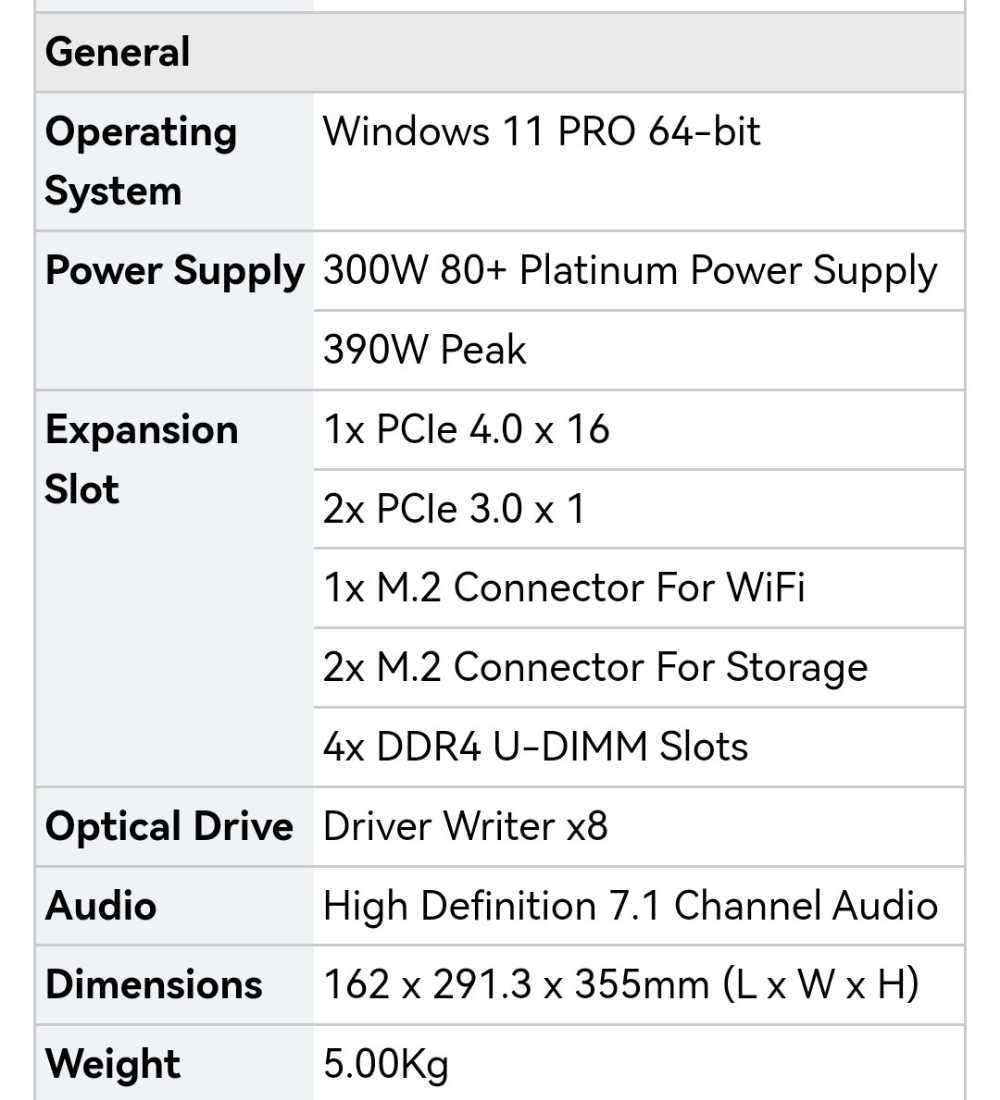 i5 11400 - ASUS Expertcenter D7 Mini-Tower
