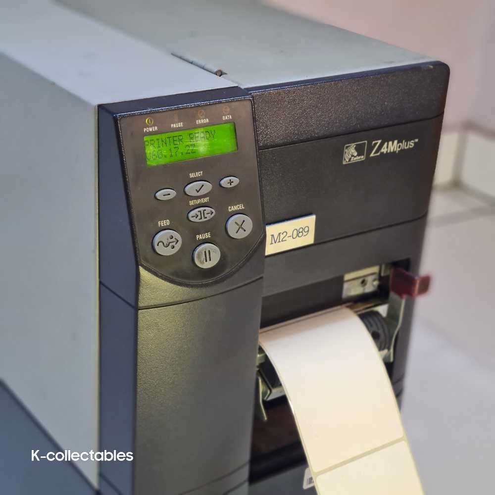 Zebra Z4m plus sticker, label, barcode, branding printer.