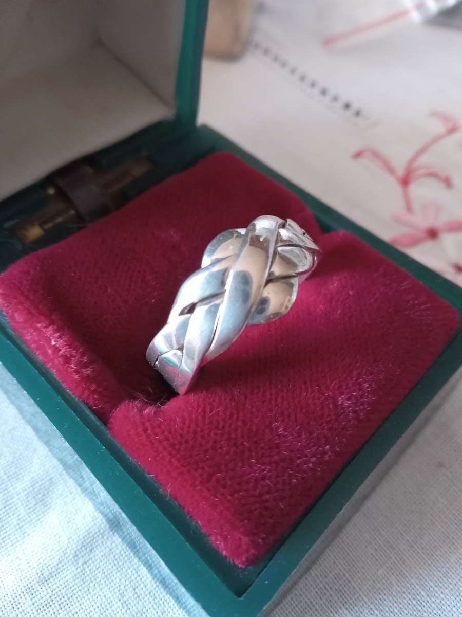 Sterling Silver Puzzle Ring