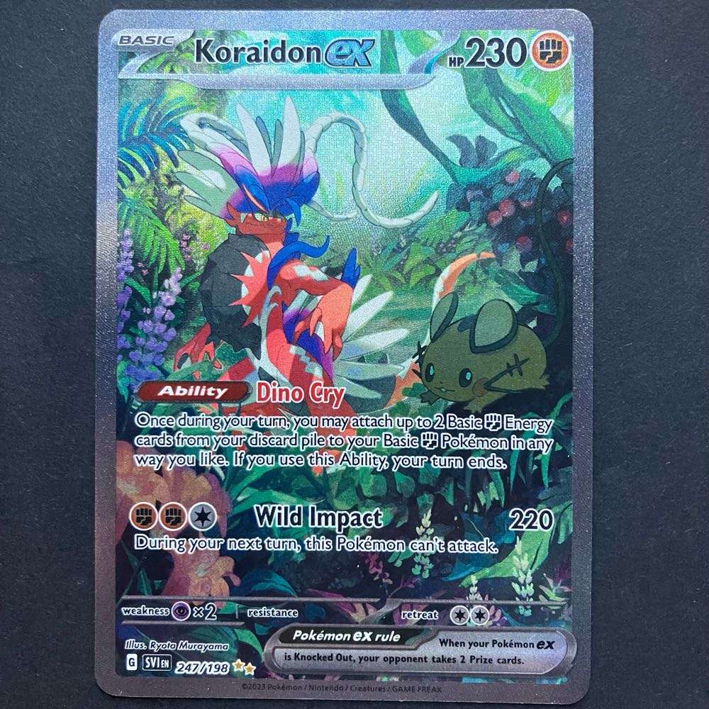 Pokémon Trading Card Game - Koraidon ex - 247/198 - Secret Rare Full Art - Scarlet & Violet