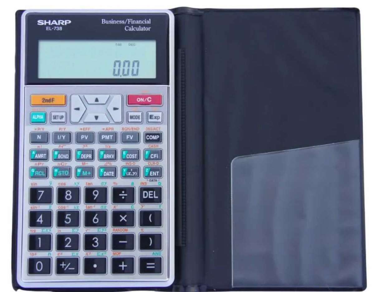SHARP EL-738BUSINESS AND FINANCIAL CALCULATOR