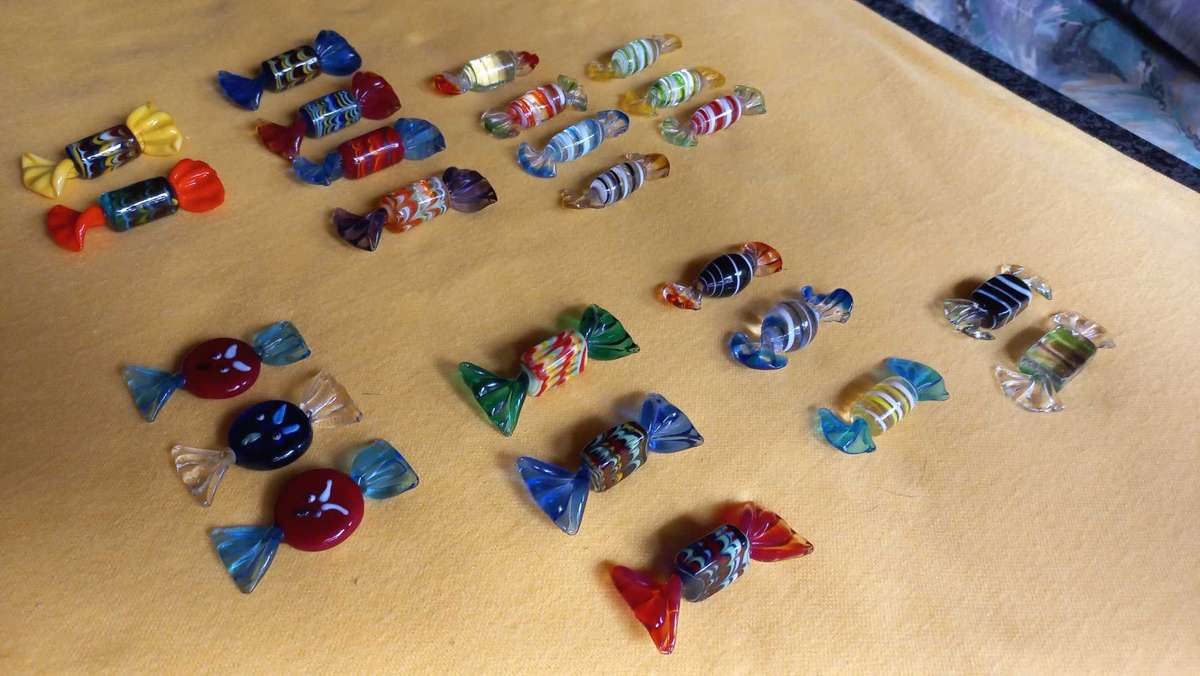 Murano glass sweets