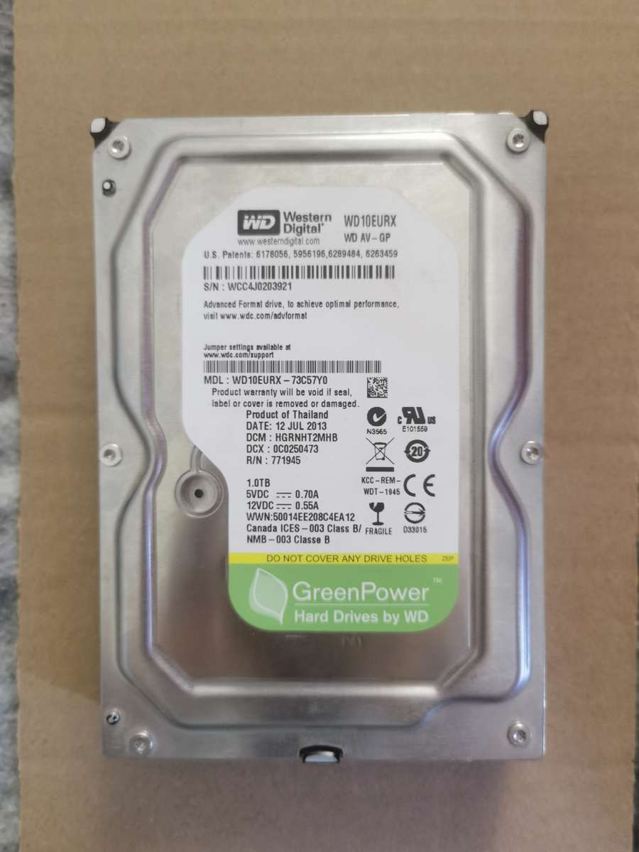 1TB internal HDD