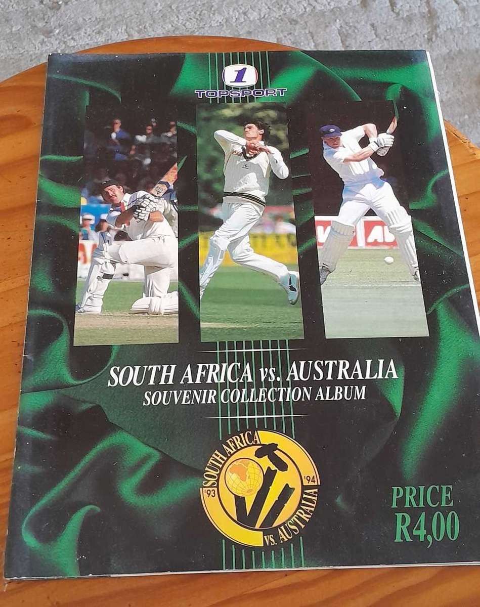 South Africa vs Australia souvenir collection album 1993/4