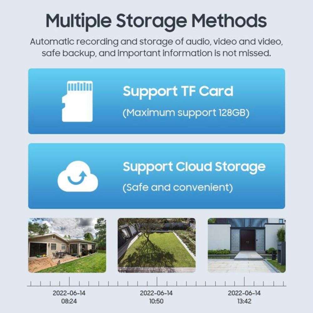 4MP WiFi Wireless PTZ Security Camera