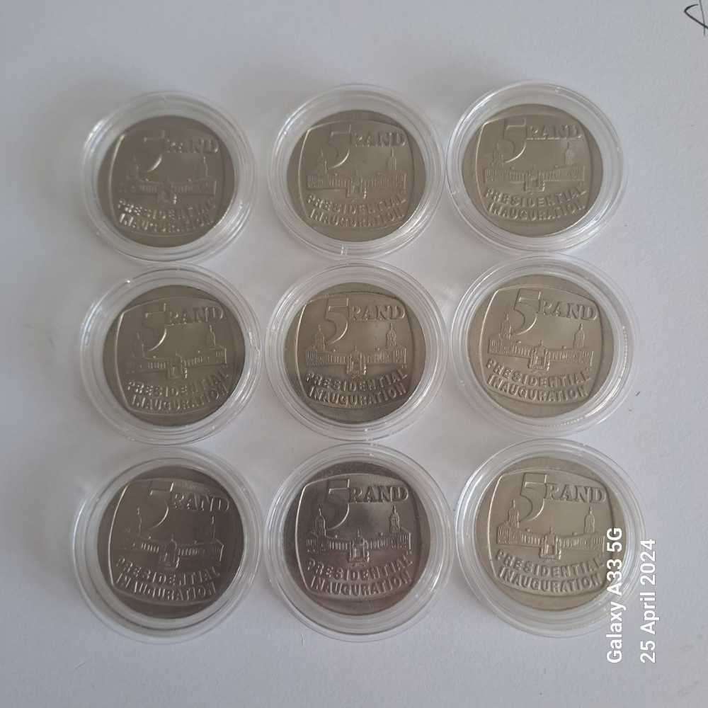1994 Inauguration R5 Mandela Coins - Ungraded