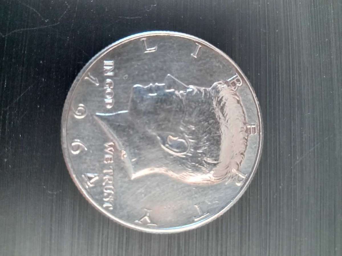 Rare coin  1964 Siver Kennedy half dollar