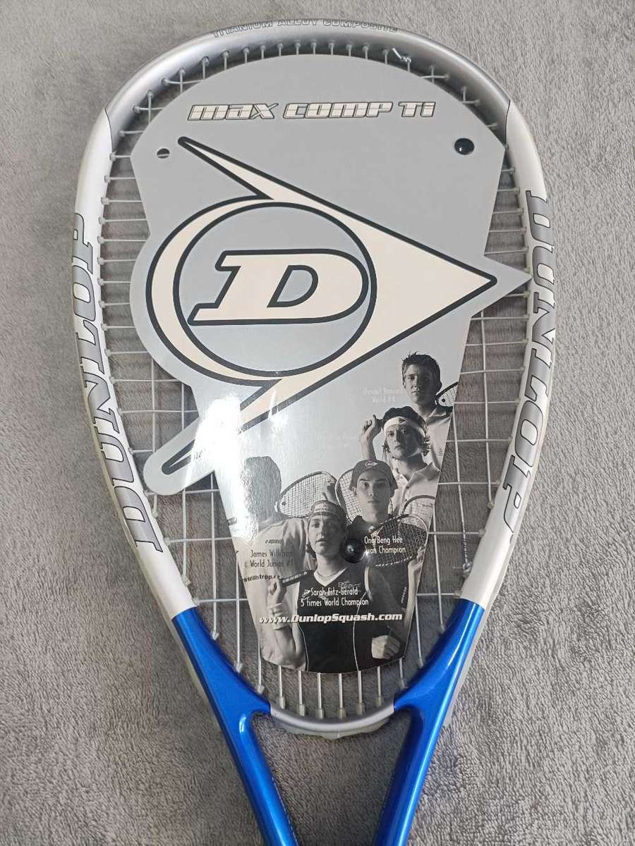 Dunlop Max Comp Ti Squash Racket (New) Head Cover