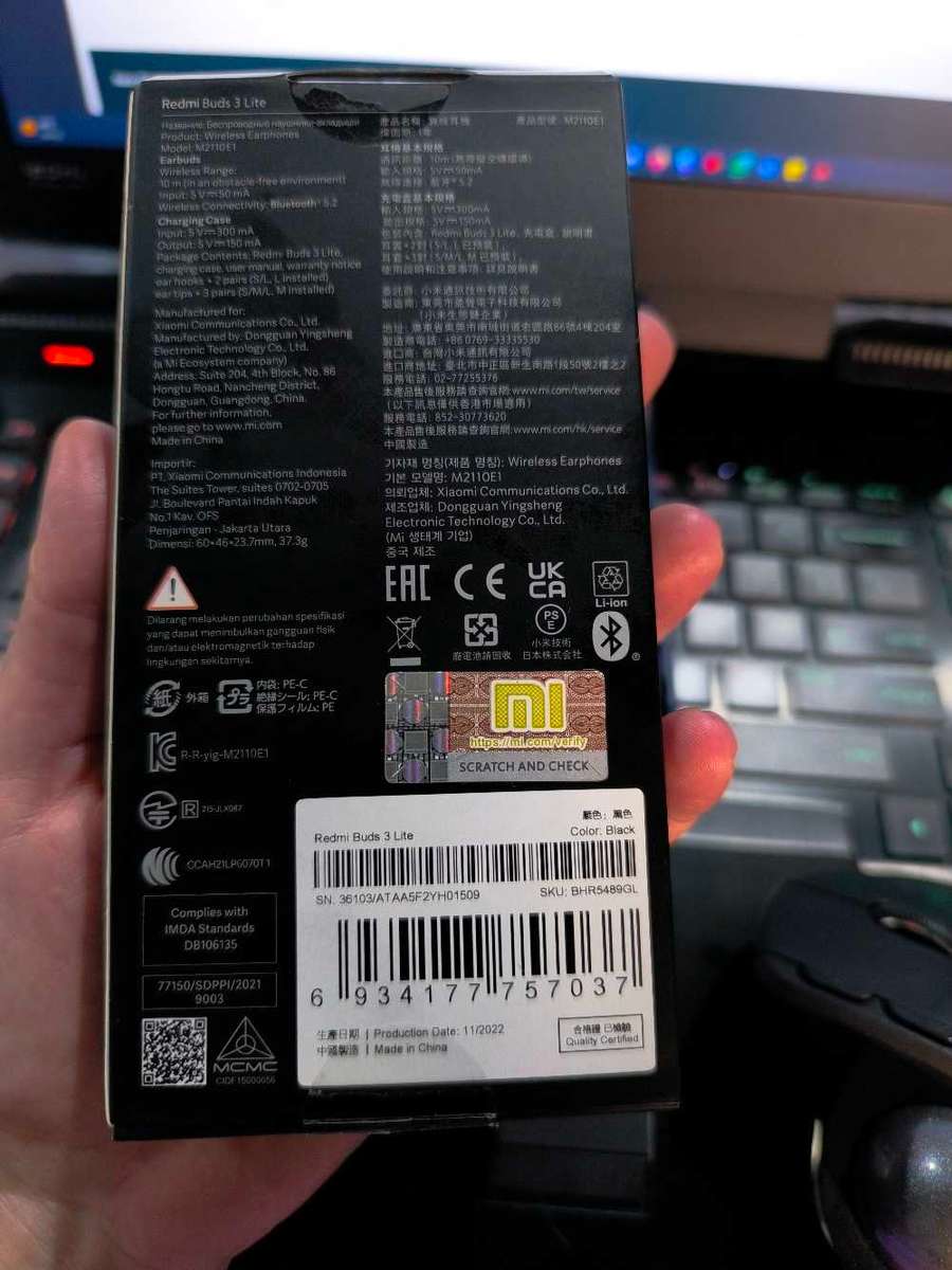 Xiaomi Redmi Buds 3 Lite TWS Earbuds