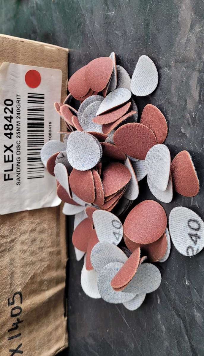 10x Flexi 48620 Sanding Discs, 75mm, 240 Grit (BID PER PACK Of 10x)!!!