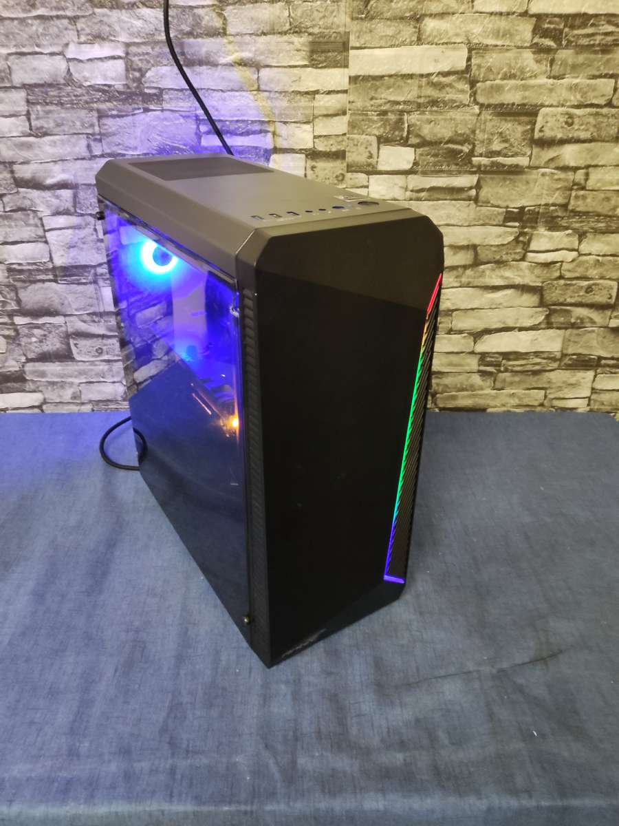 AMD Ryzen 5 with 8GB Graphics Gaming PC**SSD+HDD**RGB Case and GPU**