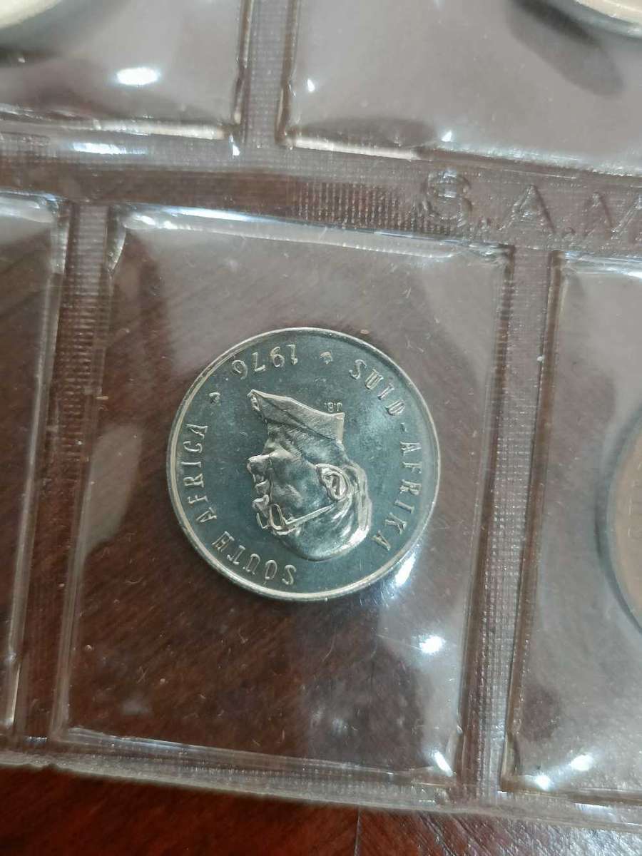 1976 South Africa Coin Set Uncirculated (1/2c - R1)