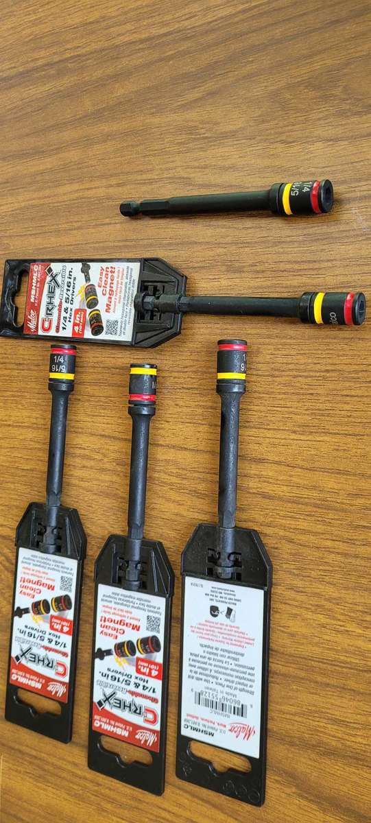 Magnetic High Quality (1/4 & 5/16) Inch Reversible Screw Driver Bits (BID PER PIECE)