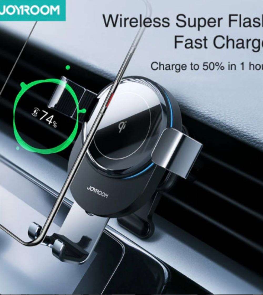 JOYROOM JR-ZS212 Wireless Charging Gravity Holder Air Vent & Dashboard Mount ***UNBOXED DEAL***