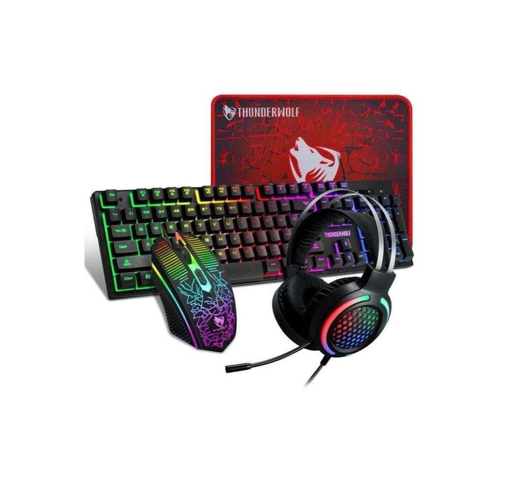 Gaming Mouse+Keyboard+PAD+Headset 4in1 -T-WOLF-TF-400 ***UNBOXED DEAL***