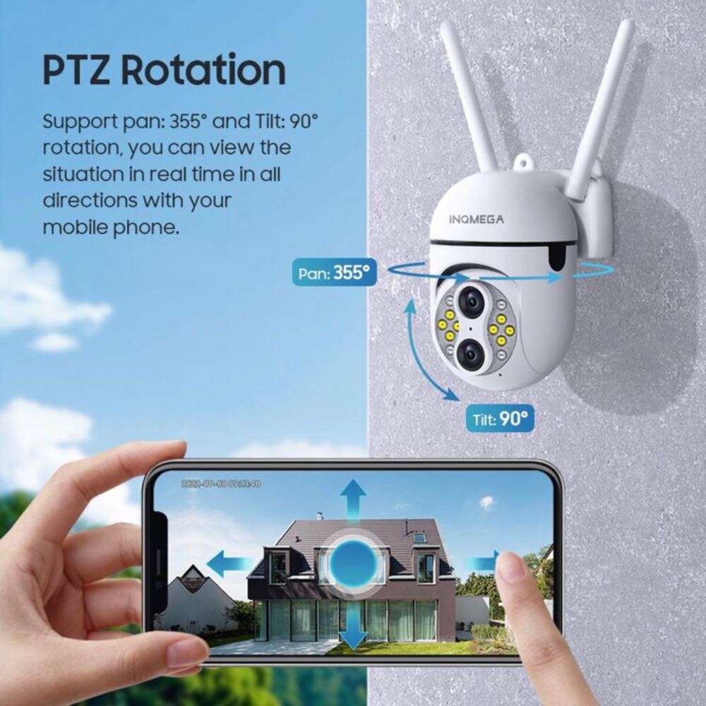 4MP WiFi Wireless PTZ Security Camera