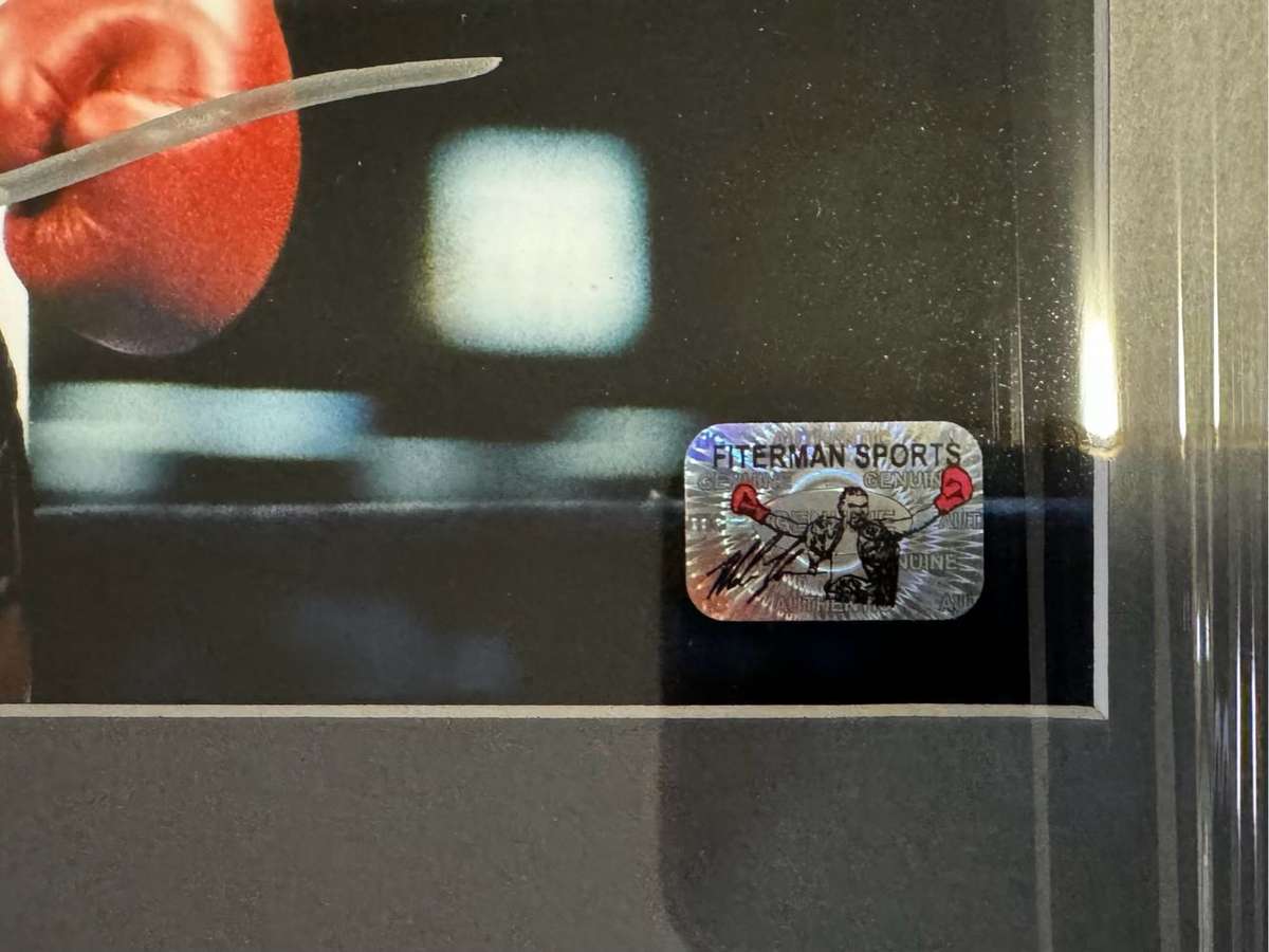 Boxing Frame Signed By Mike Tyson