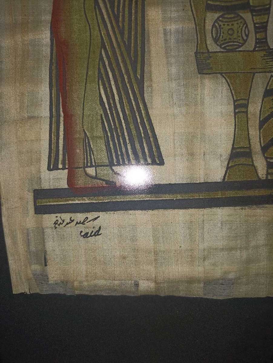 Original papyrus Egyptian picture
