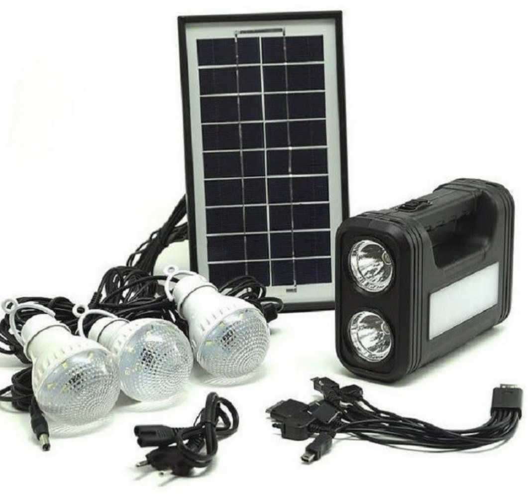 GDPLUS Solar Generator Digital Lighting Kit - Includes Solar Panel & 3 Lights