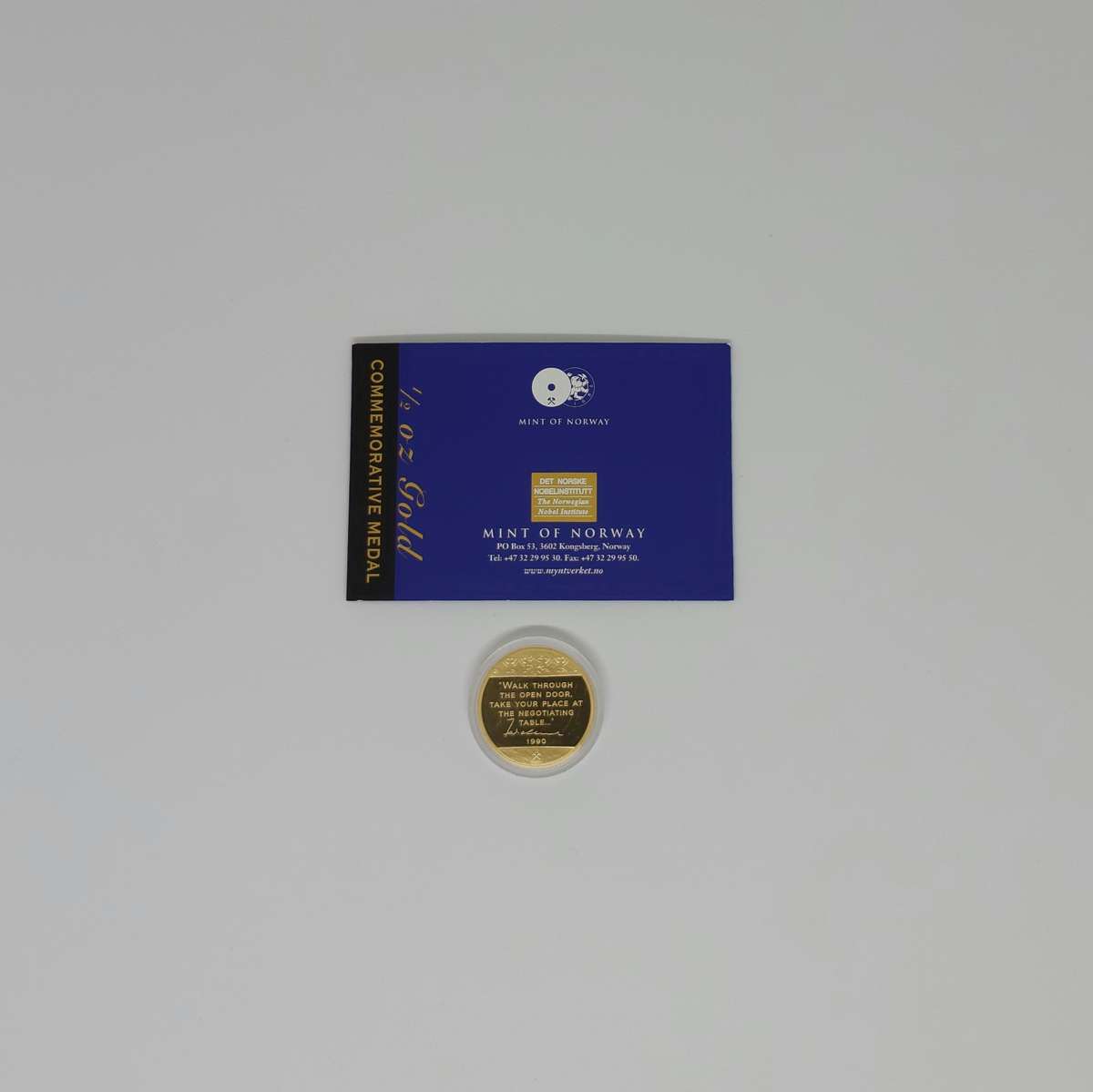 2010 Mandela 20th Anniversary 1/2Oz Gold Medallion