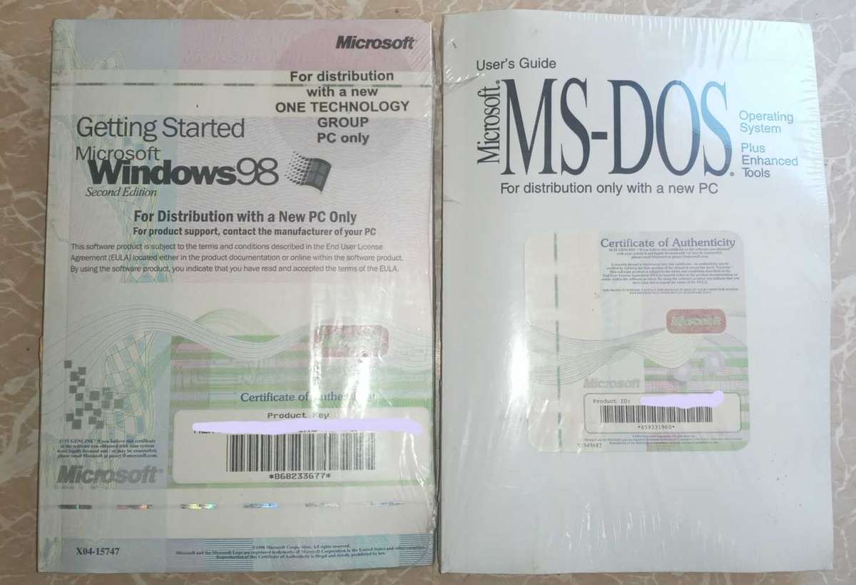Microsoft Windows 98 SE plus Microsoft MS-DOS 6.22
