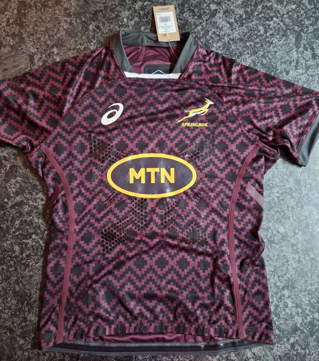 Springbok asics deep mars training jersey XL