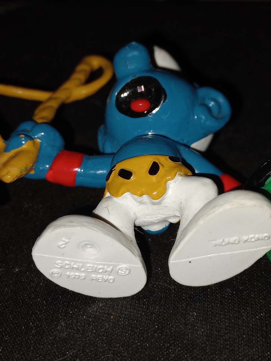 vintage Smurf Lion tamer leopard print pants.