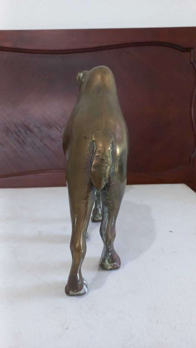 Vintage Large brass Camel animal ornament home decor