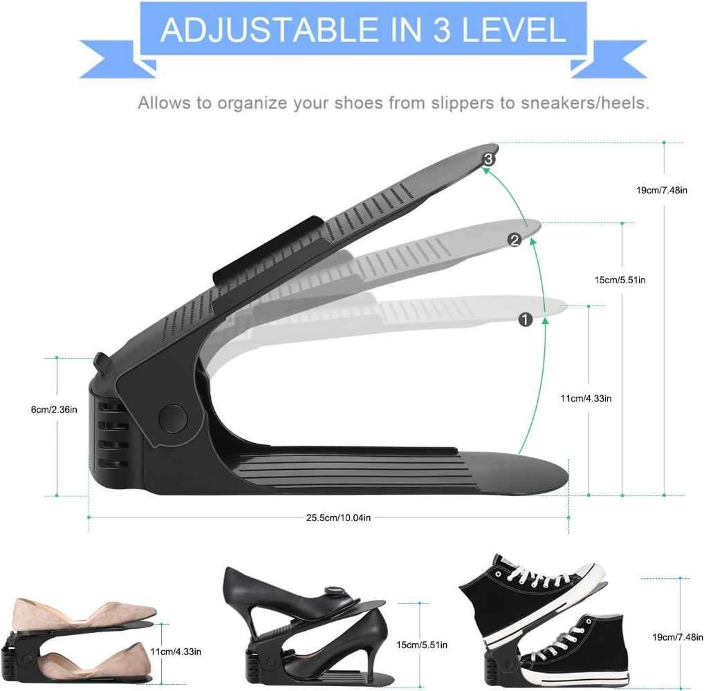 Adjustable Shoe Organizer / Shoe Slots (read)