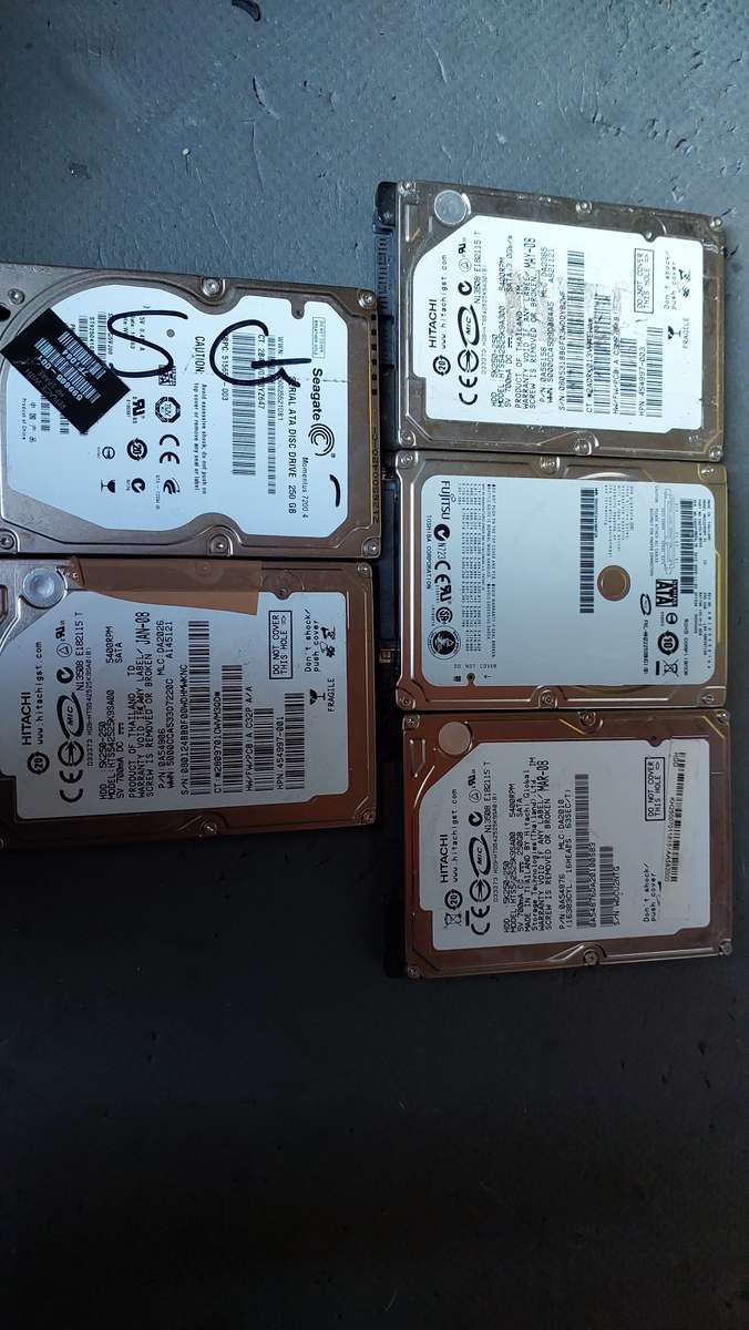 HDD 250GB X 5 LOT