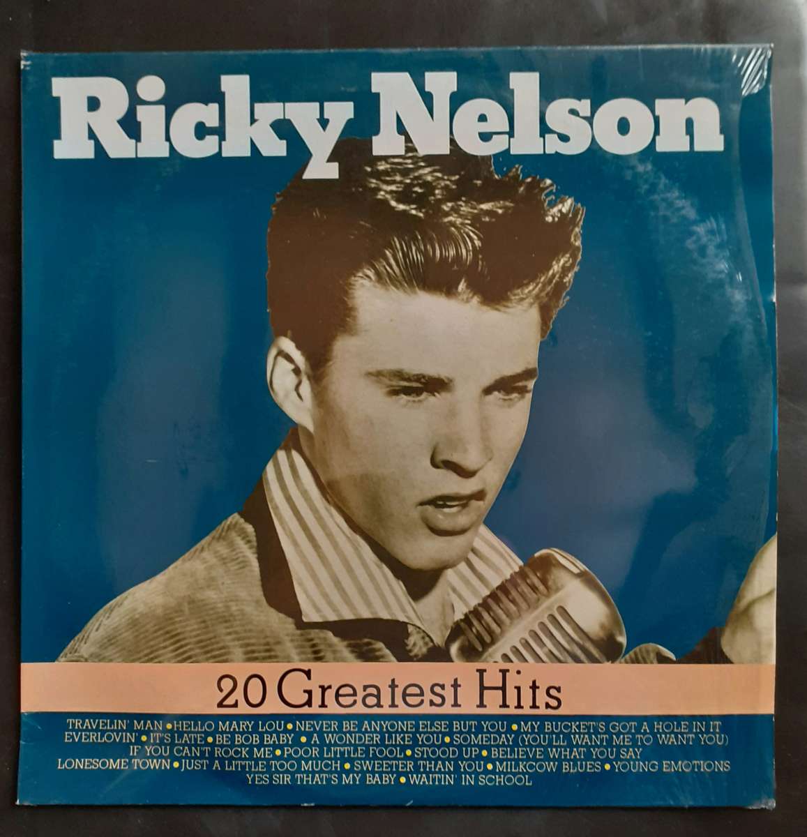 Ricky Nelson 20 Greatest Hits LP Vinyl Record - Europe Pressing