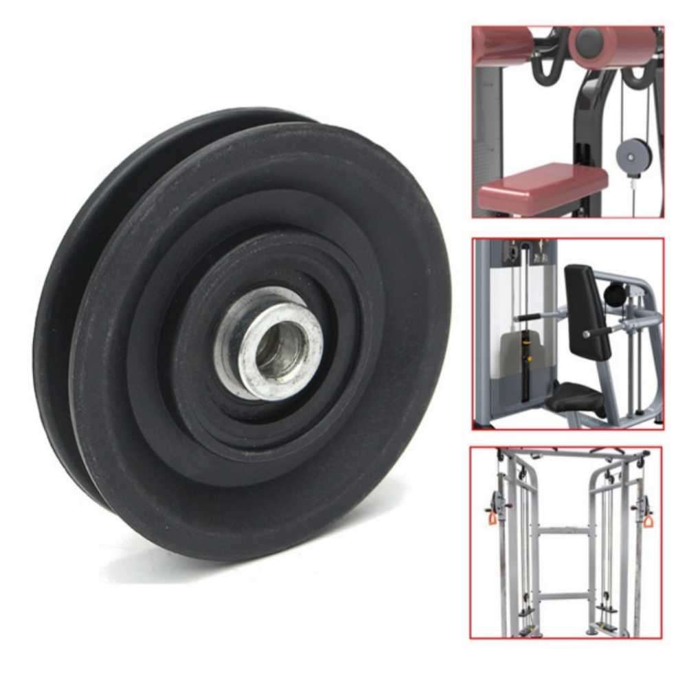 PLASTIC Nylon GYM PULLEY 90mm  Bearing Wheel 3.5" Cable Gym Fitness Equipment Part