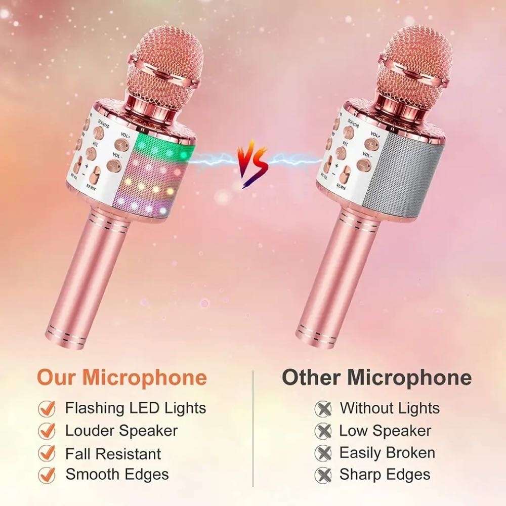 Microphone Speaker BT Karaoke Consender Handheld Microphone