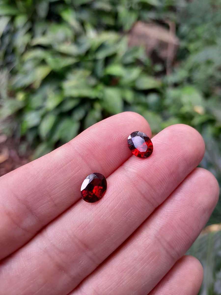 Natural 3.2 Ct Pair of Garnets