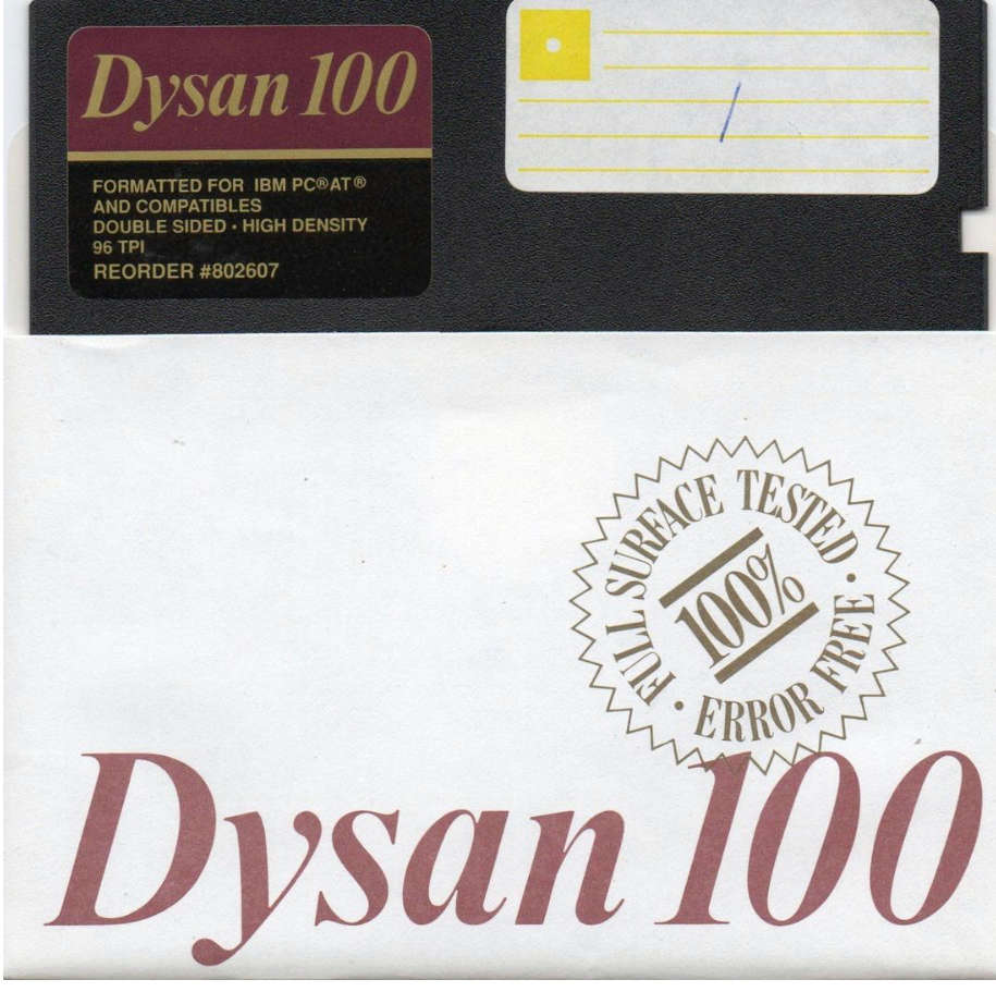 Dysan 100 10 Diskettes MD2HD Vintage Floppy COLLECTOR`S ITEM!