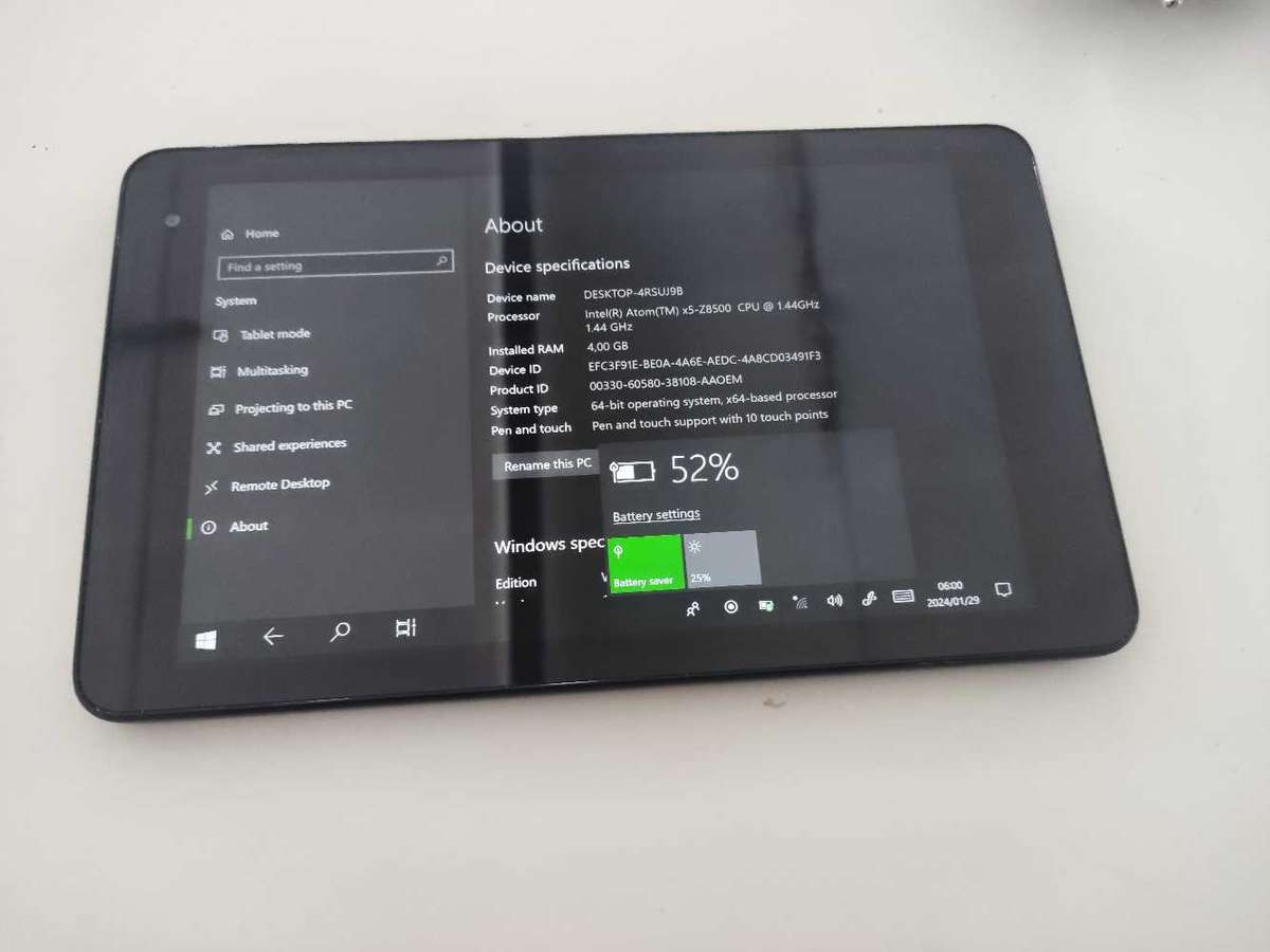 Dell Venue 8 Pro 5855**intel Atom Z8500 Quad Core**4GB Ram**64GB Rom**