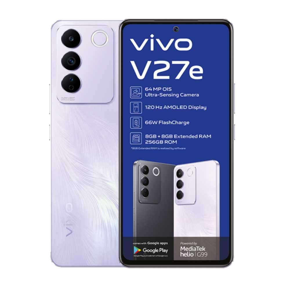 VIVO V27e LAVENDER PURPLE 256GB 8GB RAM *14K RETAIL* SEALED