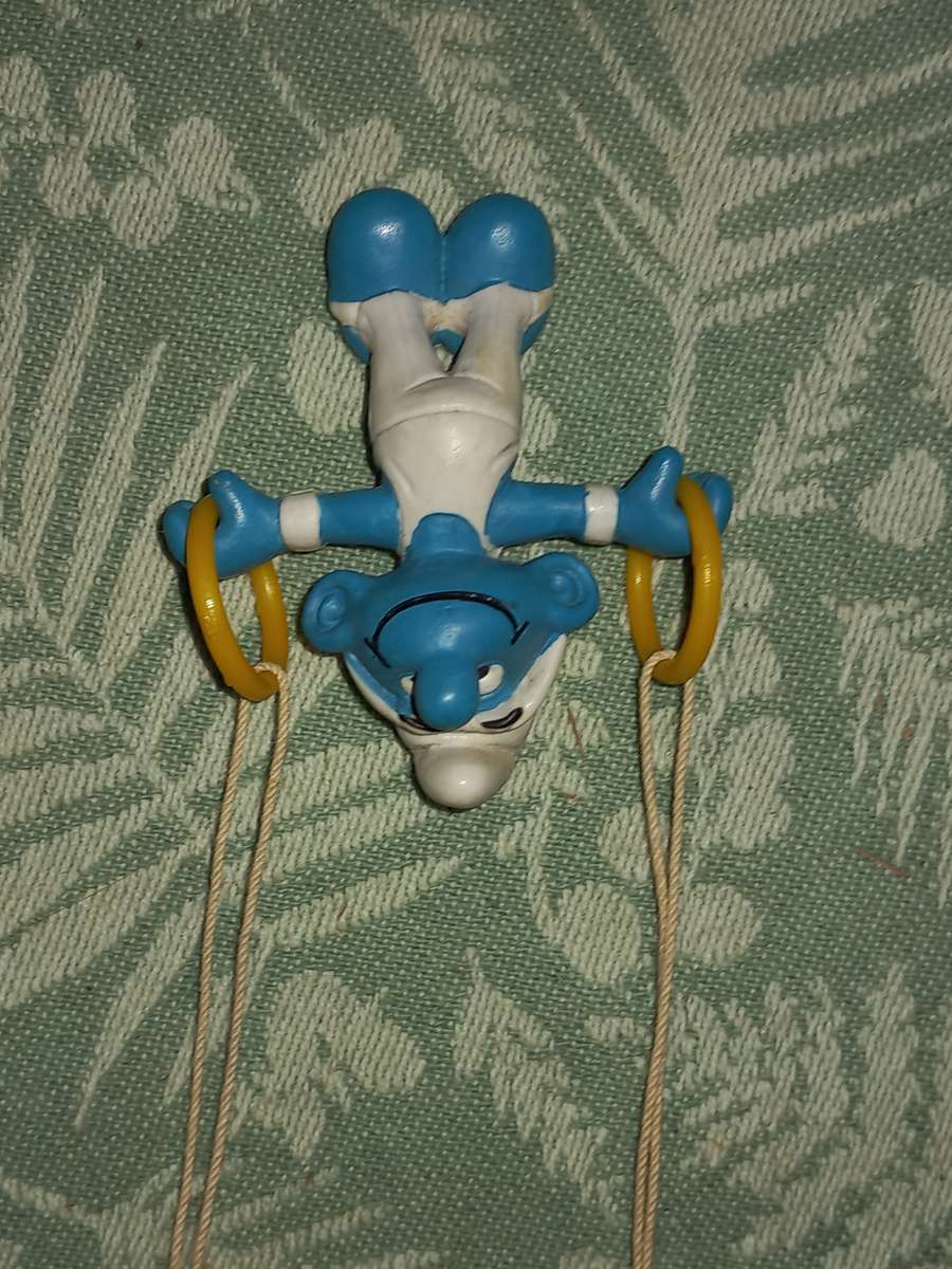 Vintage Smurf Gymnast