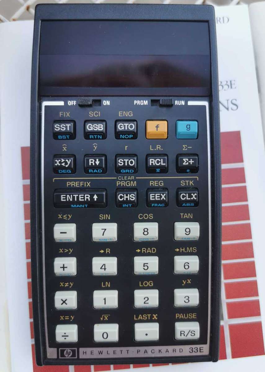 Hewlett Packard HP-33E calculator