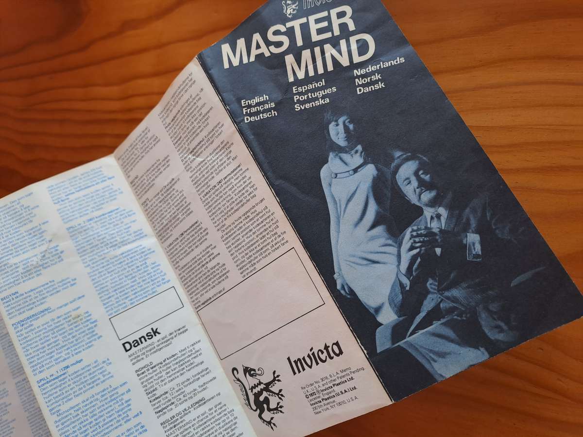 Mastermind - the 1972 original made by Invicta